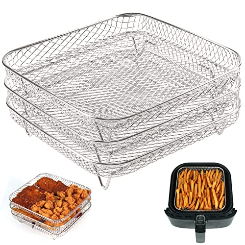  9 Inch Air Fryer Accessories Set of 9 for 5.8QT or Larger Deep Air  Fryer - Include Air Fryer liners, 304 Stainless Steel Plate Gripper, Oil  Basting Brush, Non-Stick, Dishwasher Safe
