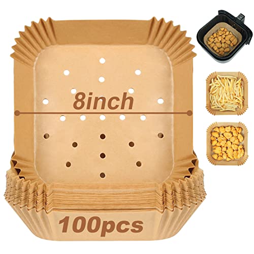 BYKITCHEN Square Air Fryer Liners, Set of 100