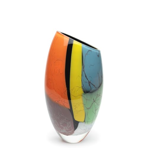 Hand Blown Murano-Style Art Glass Vase - Cá d'Oro Model 50 MS