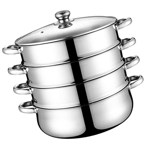 Stainless Steel Multi-Tier Vegetable Steamer & Boiler Pot