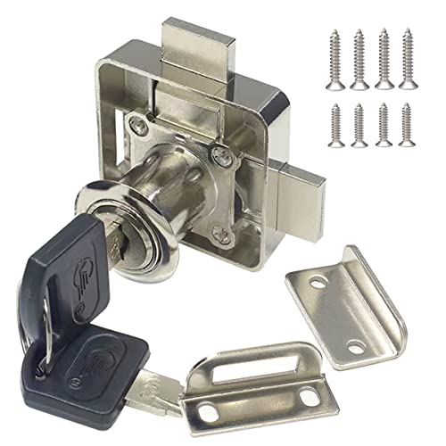 Cabinet Drawer Lock with Double Deadbolt-to-Door Lock