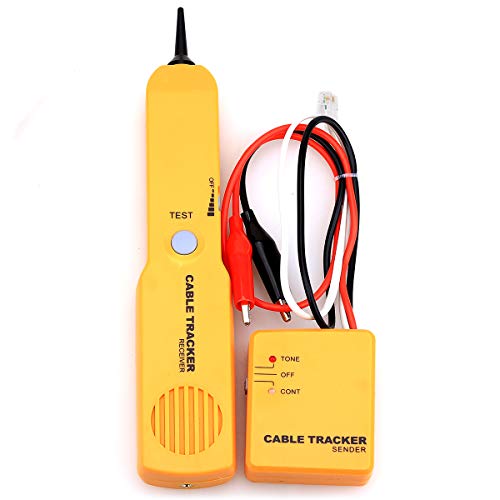 Wire Tracker & Circuit Tester with Alligator Clips & RJ11 Plug