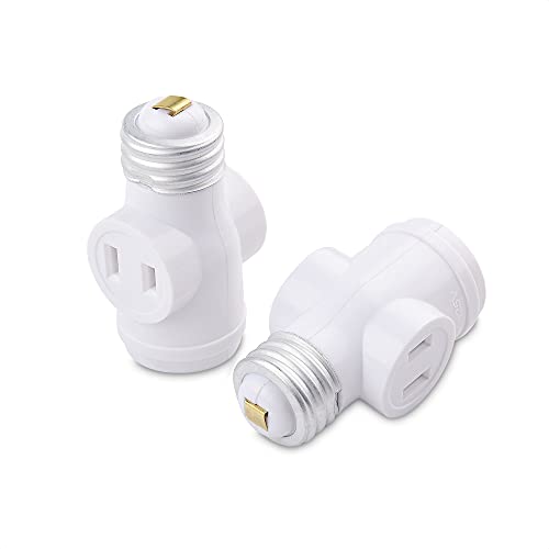 Cable Matters 2-Pack Light Socket to Plug Adapter