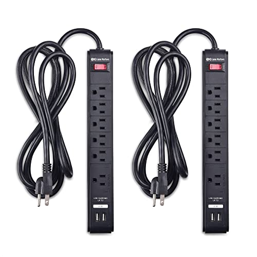 Cable Matters 6 Outlet Surge Protector Power Strip with USB