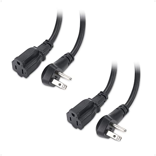 Cable Matters Low Profile Power Extension Cord 2-Pack - Reliable and Versatile