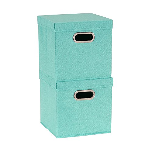 Café Lids and Handles | Seafoam Cube Bin Storage Set