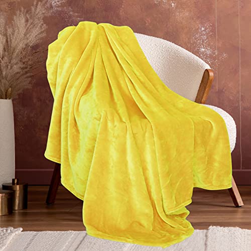 Cagulax Cozy Yellow Throw Blanket