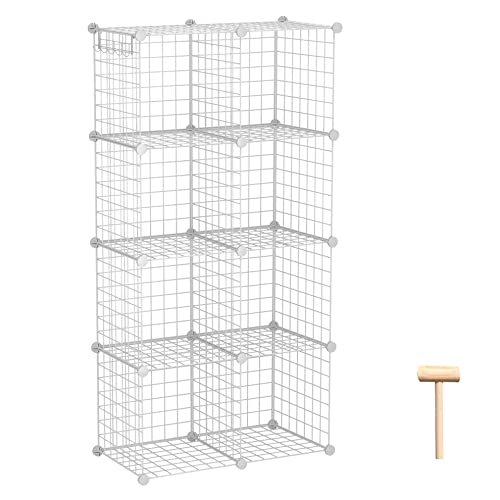 C&AHOME Wire Cube Storage Organizer - Modern, Versatile, and Sturdy