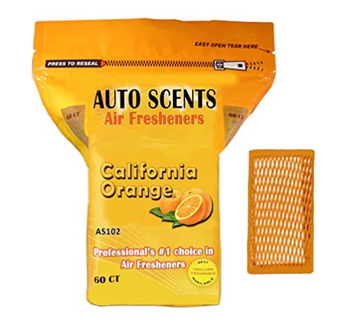California Orange Scent Professional Air Freshener Pads - Remove the Worst Smells with These Heavy Duty Pads (60 Pads Per Pack) (California Orange Scent)