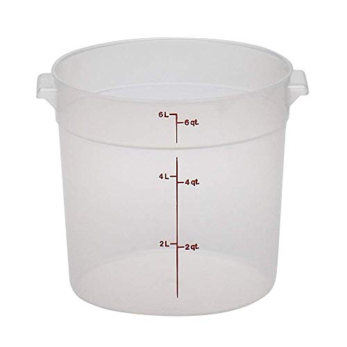 Cambro 6 Qt Round Container with Translucent Lid