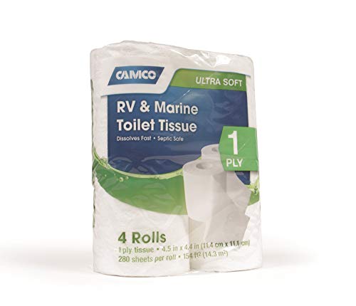 Camco RV Bathroom Toilet Tissue | Sewer-Safe and Biodegradable