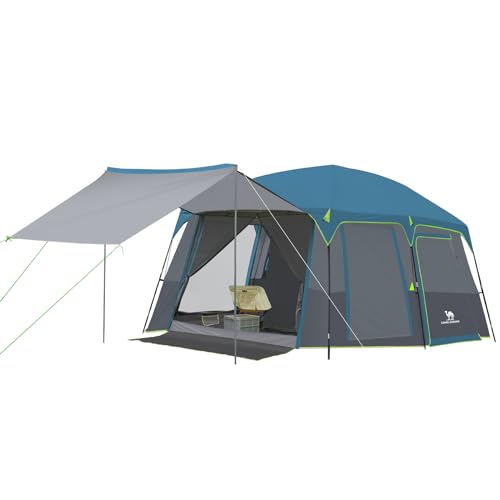 CAMEL CROWN 10 Person Family Cabin Tent with Multiple Rooms