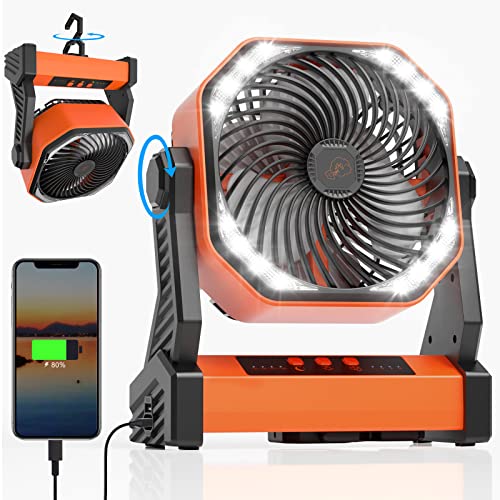 Camping Fan with LED Light