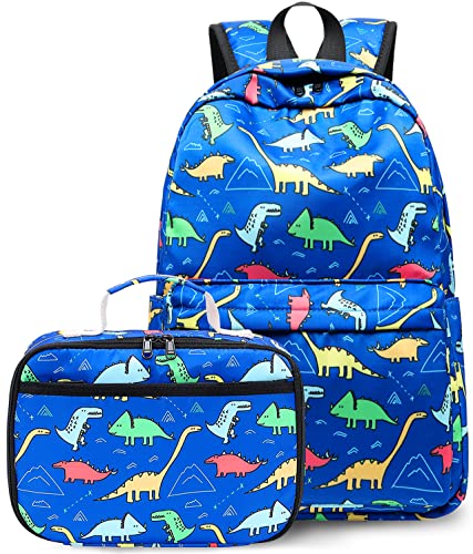 Kids Dinosaur Backpack with Lunch Box Set" by CAMTOP