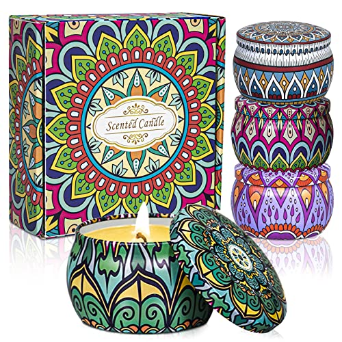 Candlesee Scented Candles Set: 4-Pack Aroma Candles