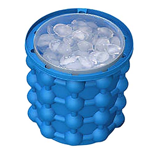 ALLADINBOX Ice cube Mold Ice Trays, Large Silicone Ice Bucket, (2