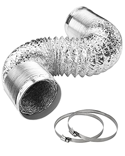 CANNABMALL 4 Inch Dryer Vent Hose with 2 Clamps