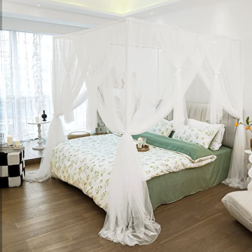 Canopy Bed Curtains for Girls & Adults