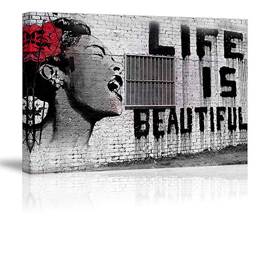 Life is Beautiful Canvas Art for Living Room, 20x30