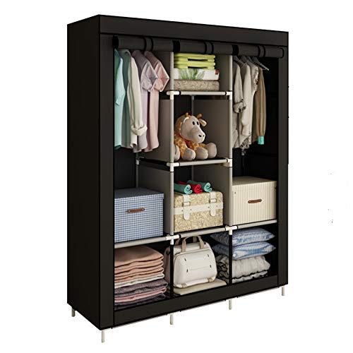 Canvas Wardrobe Cupboard Clothes Storage Organiser