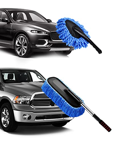 IPELY 2 Pack Super Soft Microfiber Car Dash Duster Brush for Car Clean