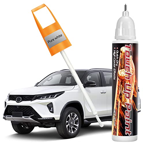 Black Touch Up Paint for Cars, Two-In-One Car Paint Scratch Repair Pen, Quick & Easy Solution to Repair Minor Automotive Scratches 0.4 fl oz. (Black)