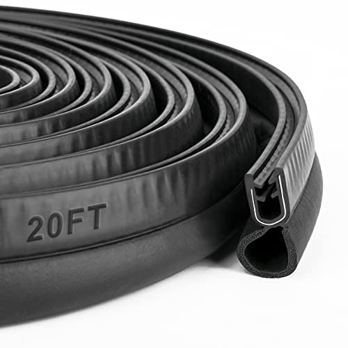 Car Trim Seal - 20 Feet Rubber Strip for Cars, Boats, RVs, and Trucks