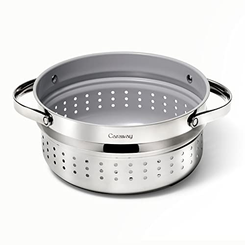 Caraway Steamer - Stainless Steel Steamer with Handles
