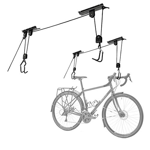 CARTMAN Bike Lift Bicycle Hoists Ceiling Mount Storage Rack