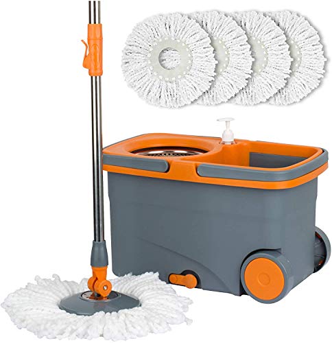 Casabella Spin Cycle Wet Mop and Bucket