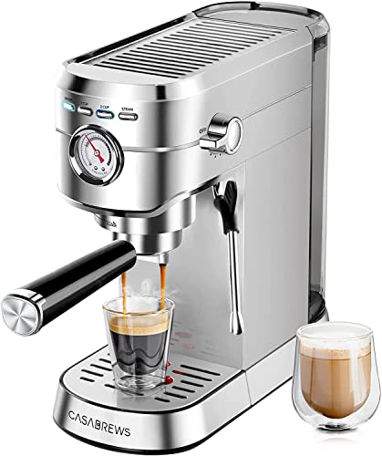CASABREWS 20-Bar Espresso Machine with Milk Frother