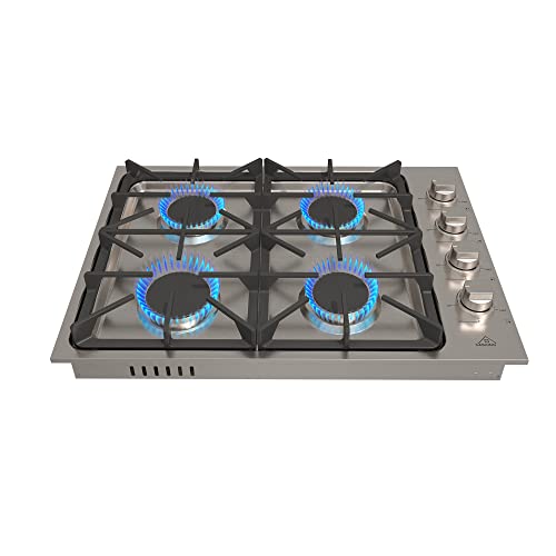 CASAINC Gas Cooktop with 4 Power Burners