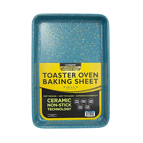 casaWare 11 x 9 x 2-inch Toaster Oven Ultimate Series Commercial Weight  Ceramic Non-Stick Coating Baking Pan (Silver Granite) - Yahoo Shopping