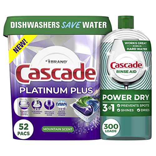 Cascade Platinum Plus ActionPacs Dishwasher Detergent Bundle