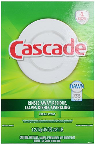 Cascade Powder Dishwasher Detergent, Fresh Scent, 45 oz