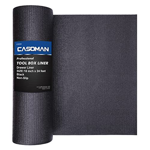 CASOMAN Tool Box Liner & Drawer Liner - Non-Slip Foam Rubber Mat