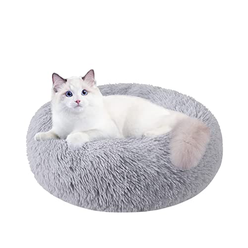 Nisrada Round Washable Pet Bed for Small to Large Indoor Cats and Dogs