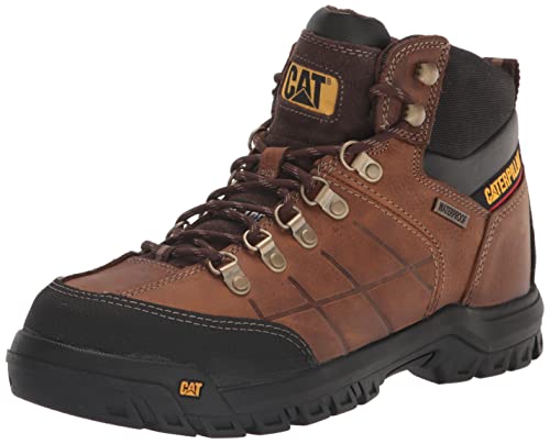 Cat Footwear Men's Threshold Waterproof Steel Toe Work Boot, Real Brown, 9.5