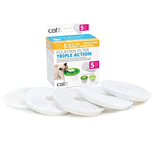 Catit Water Fountain Filters, 5 Pack
