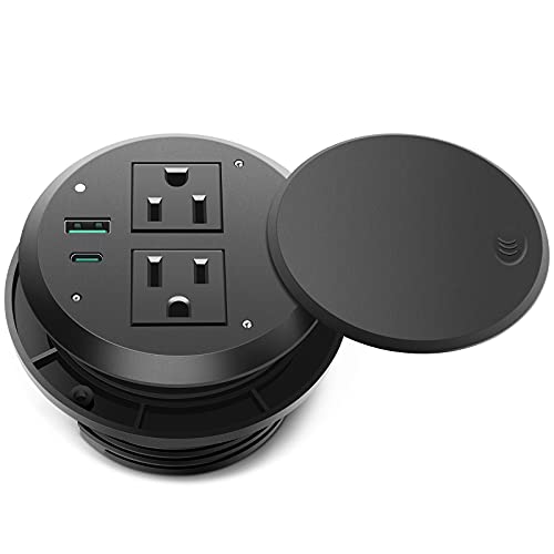 CCCEI Power Outlet Grommet with 18W Fast Charging USB C Port