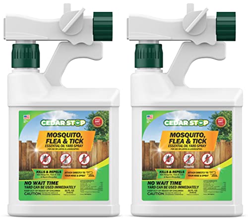 CedarStop 32 Ounce Essential Oil Yard Spray - Effective and Safe Pest Control Spray