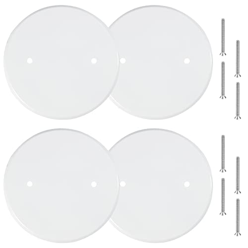 Ceiling Cover Plate Metal Flat Round Electrical Cover Blank Circle Wall Plate