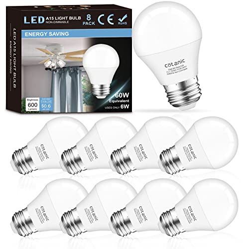 Ceiling Fan Light Bulb - 8 Pack LED Bulbs for Bright Illumination