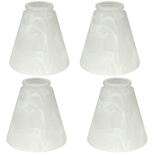 Ceiling Fan Light Covers, Milky Glass Alabaster Shade