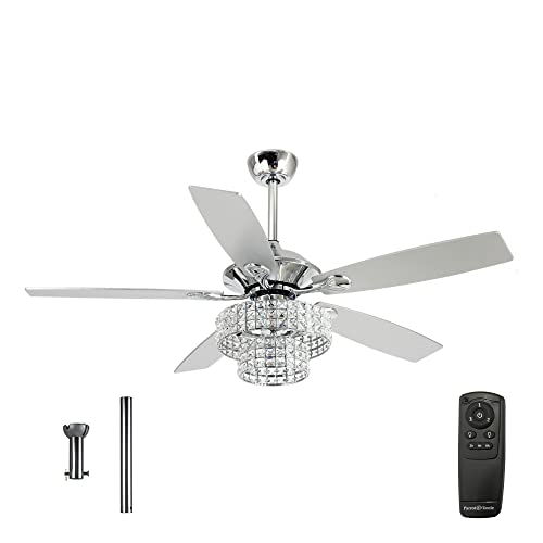 Ceiling Fan with Lights and Remote Chandelier