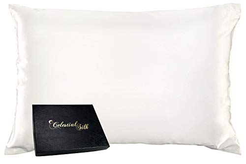 Celestial Silk Luxury Silk Pillowcase - Queen, Natural Undyed White