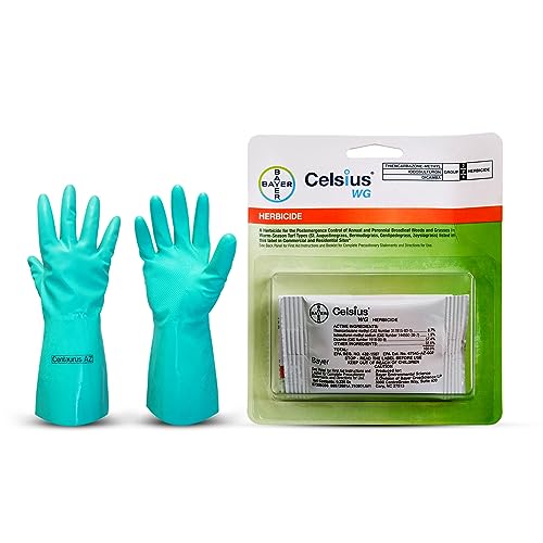 Centaurus AZ Gloves + Celsius WG Herbicide: Premium Lawn Weed Control