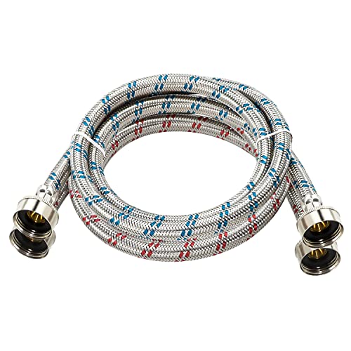 Cenipar 4FT Stainless Steel Washer Hoses 2 Pack