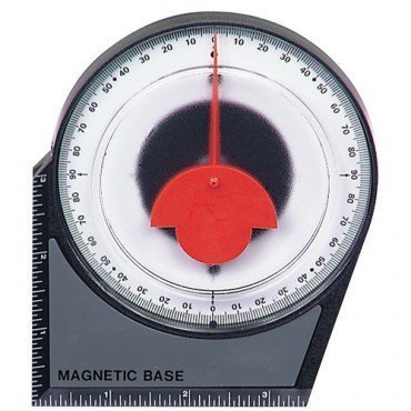 CenTech Dial Gauge Angle Finder Protractor with Magnetic Attachment