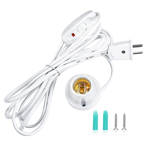 Ceramic Light Socket with 9.8ft Extension Cord